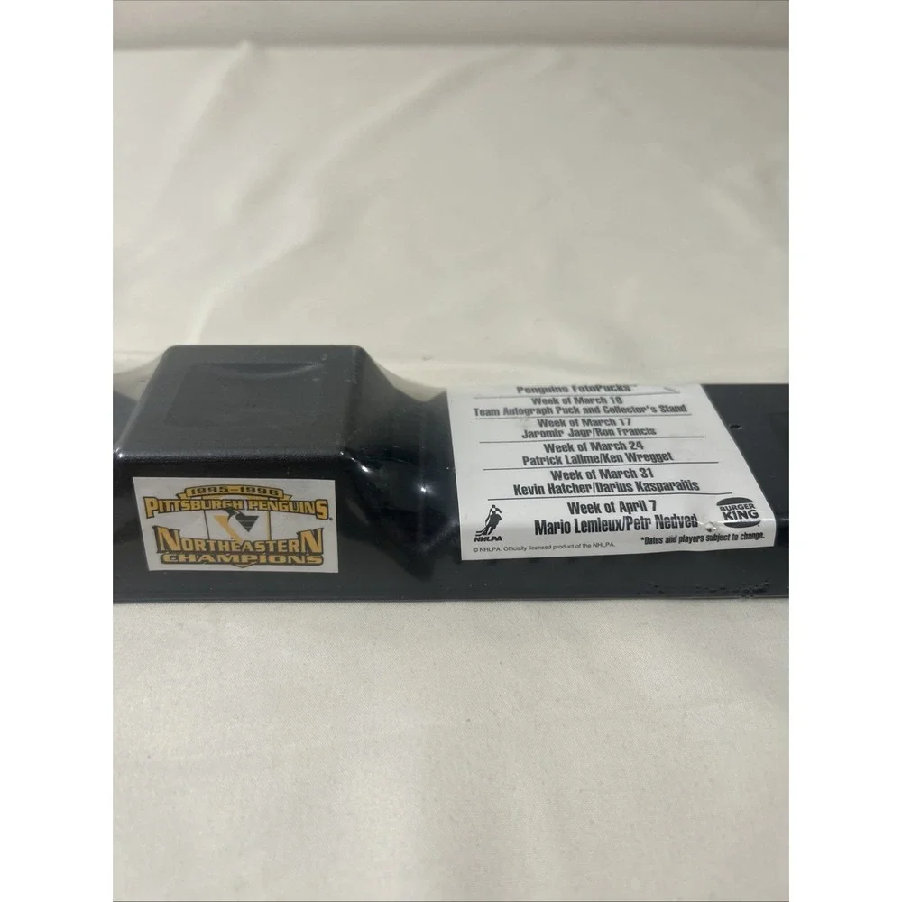 Pittsburgh Penguins Northeastern Champions 95-96 FotoPucks Burger King Stand